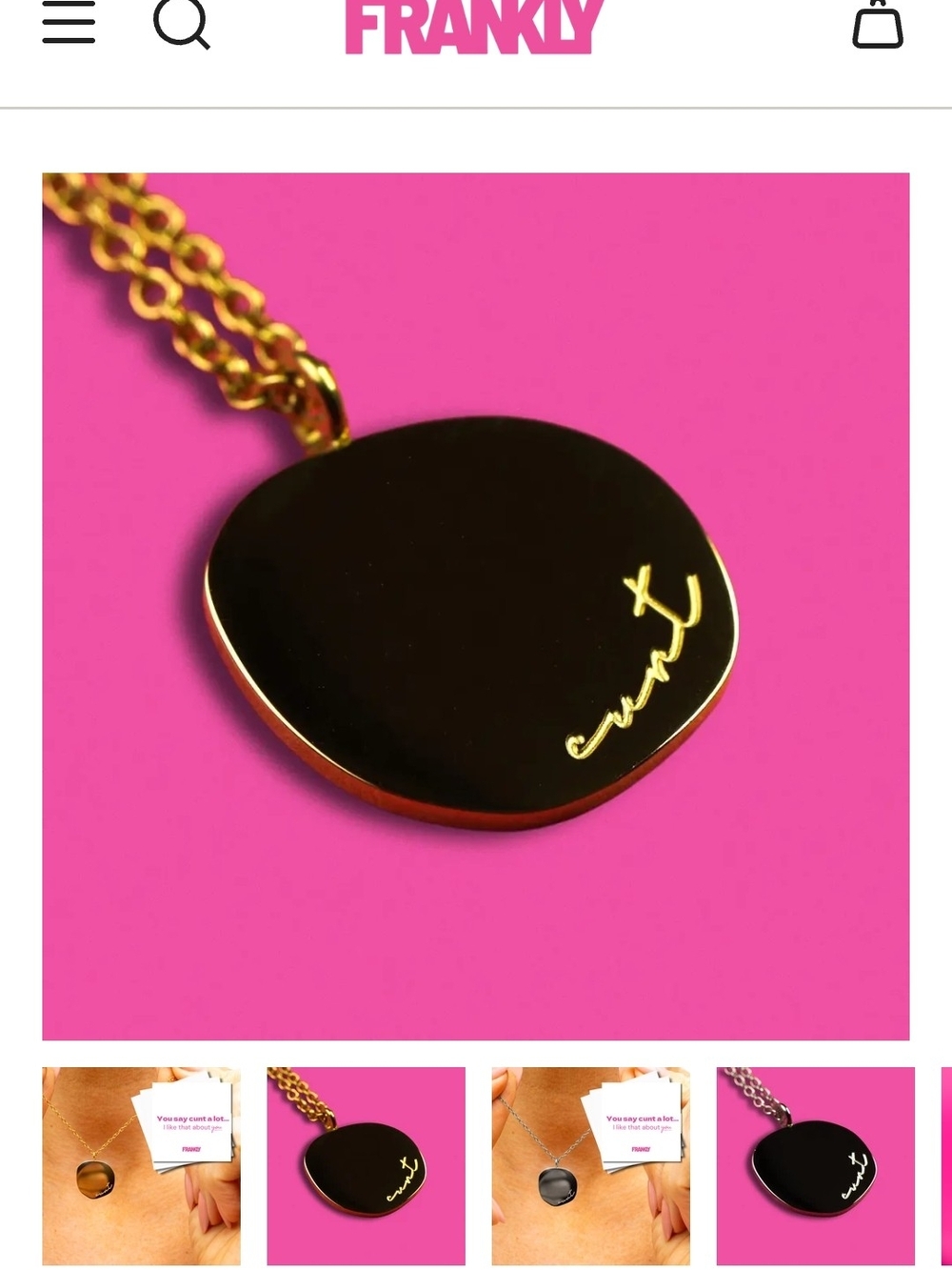Gold Pendant Necklace